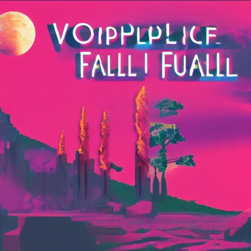 Image similar to vaporwave fall guys