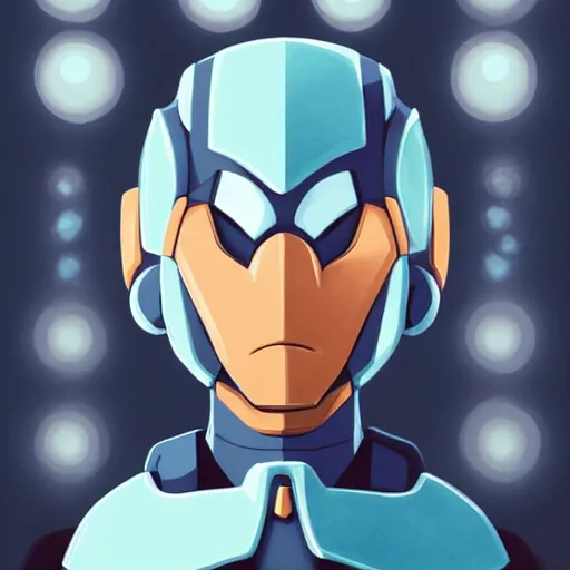 Image similar to face icon stylized minimalist mega man, loftis, cory behance hd by jesper ejsing, by rhads, makoto shinkai and lois van baarle, ilya kuvshinov, rossdraws global illumination