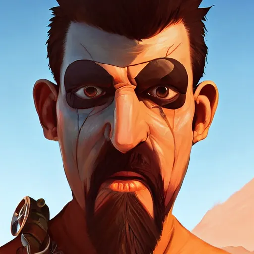 Image similar to face icon stylized minimalist mad max 2 : the road warrior, loftis, cory behance hd by jesper ejsing, by rhads, makoto shinkai and lois van baarle, ilya kuvshinov, rossdraws global illumination