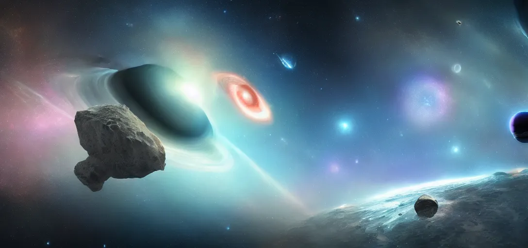 Prompt: galaxy inside, planets and asteroids realistic cinematic ,the structure of galaxy, high detail, ultra-realistic sharp focus, star sharpness, different angles,galaxy orbit system, 4k, trending on Artstation