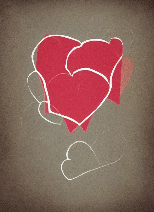 Image similar to cool modern illustration of hearts