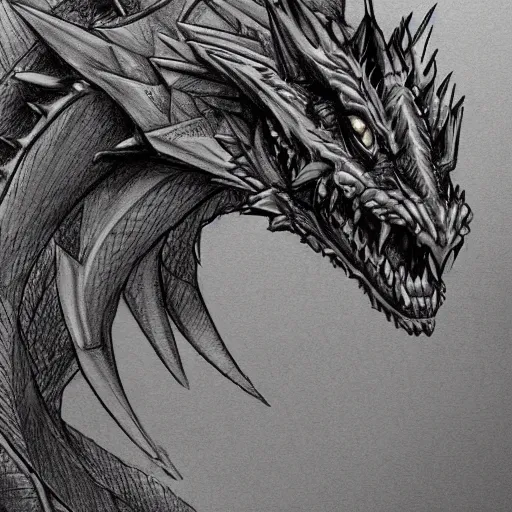 Image similar to a majestic dragon, hd, 4k, trending on artstation, award winning, 8k, 4k, 4k, 4k, very very very detailed, high quality sketch