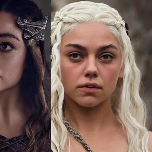 Image similar to mila kunis as daenerys targaryen