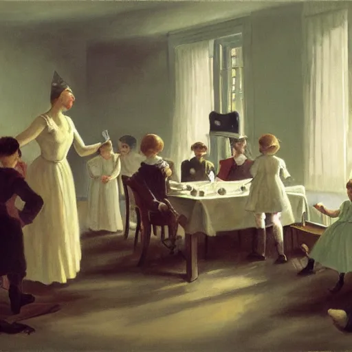 Image similar to a dream birthday party by peter ilsted