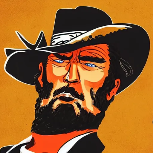 a wanted poster of arthur morgan from red dead, Stable Diffusion