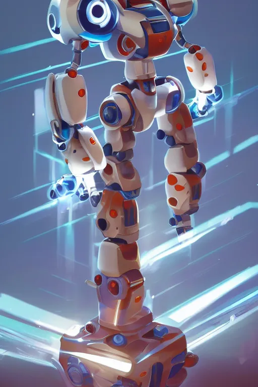 Image similar to metabots medabots medarotto medarot robot minimalist comics, behance hd by jesper ejsing, by rhads, makoto shinkai and lois van baarle, ilya kuvshinov, rossdraws global illumination ray tracing hdr radiating a glowing aura