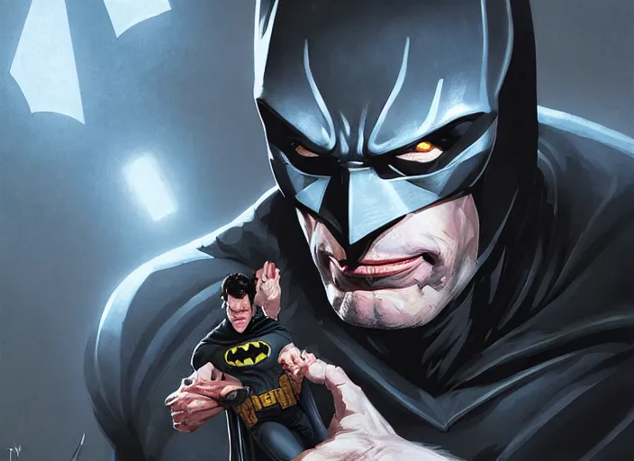 Prompt: highly detailed portrait of kevin conroy as batman, in batman comics, stephen bliss, unreal engine, fantasy art by greg rutkowski, loish, rhads, ferdinand knab, makoto shinkai and lois van baarle, ilya kuvshinov, rossdraws, tom bagshaw, global illumination, radiant light, detailed and intricate environment