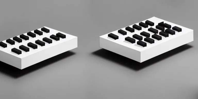 Prompt: dezeen showroom , minimalissimo, archdaily, , teenage engineering moad, mother of all decks, product design concept,product shot of moog melotron synthesizer designed by patricia urquiola, jony ives, dieter rams, 8k, highly detailed photo