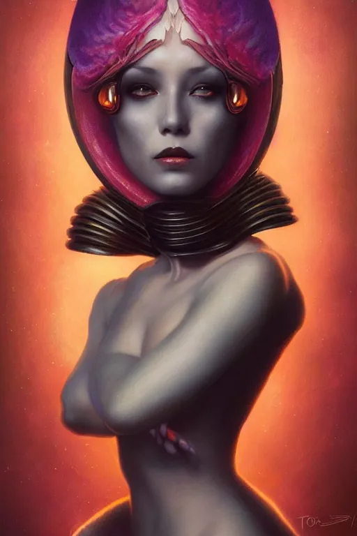 Image similar to portrait of an elegant alien bee woman queen, straight on portrait, by artgerm, tom bagshaw, gerald brom, vaporwave colors, lo - fi colors, vaporwave, lo - fi, moody vibe, goth vibe, full body,