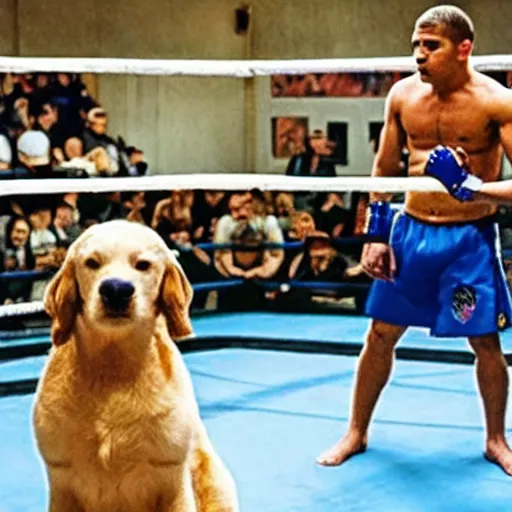 Image similar to Promo photos for Air Bud UFC (2029) - in the sequel air bud fights in the UFC octogon