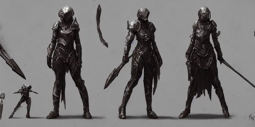 Image similar to realistic futuristic girl medieval armor metal clean design by apple , character sheet, Greg Rutkowski, Zabrocki, Karlkka, Jayison Devadas, Phuoc Quan, trending on Artstation, 8K , zenith view, pincushion lens effect.