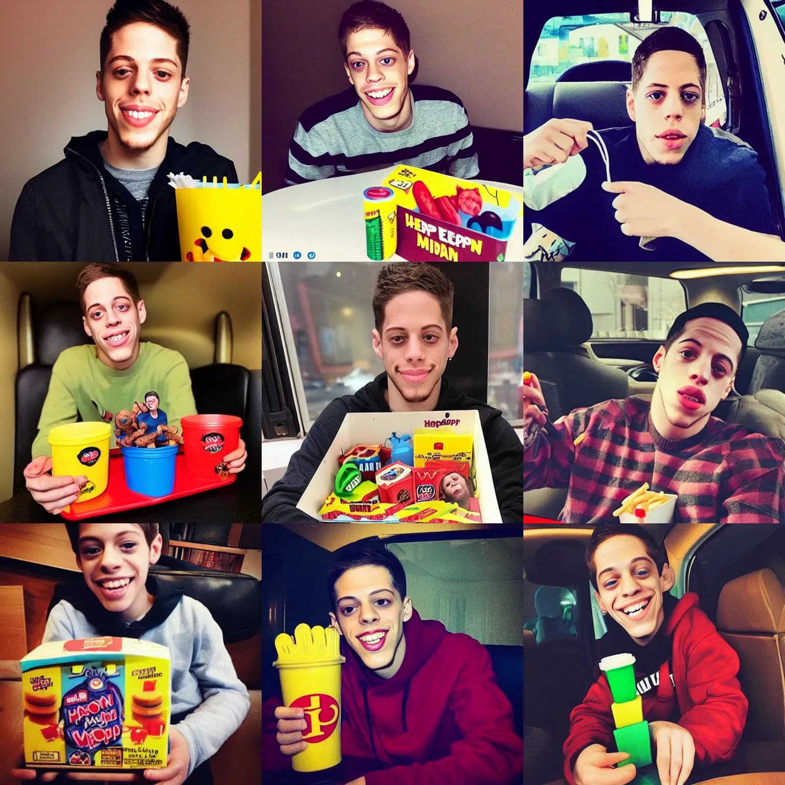 Prompt: “Pete Davidson Happy Meal Toy”