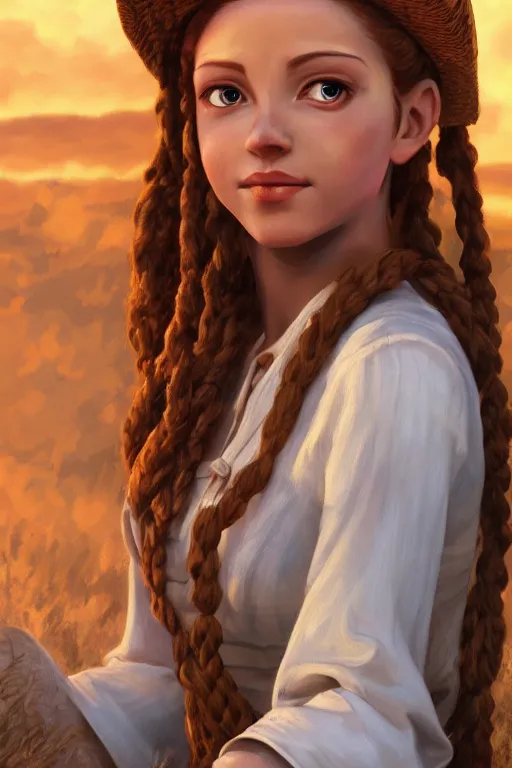 Prompt: Malon from Zelda oil on canvas, intricate, portrait, 8k highly professionally detailed, HDR, CGsociety