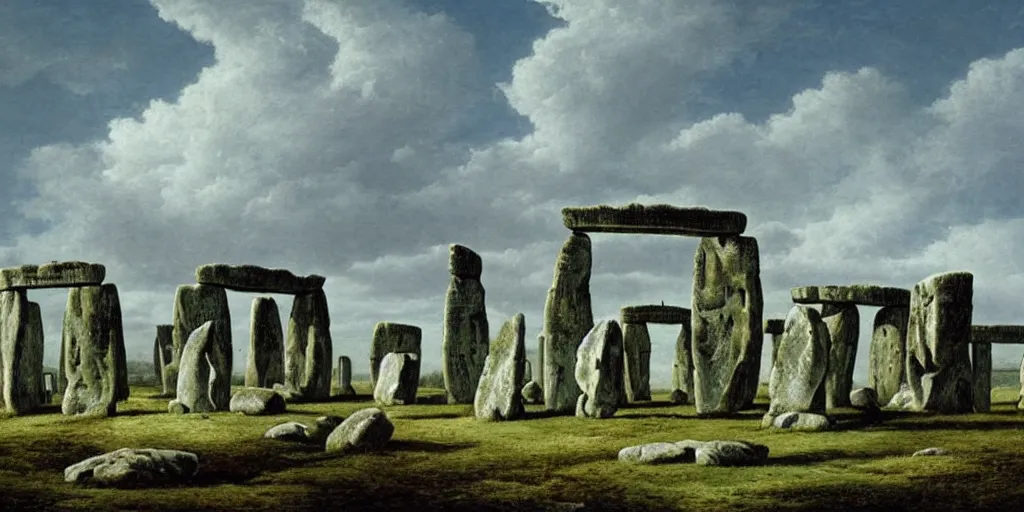 Image similar to stonehenge by ferdinand knab,