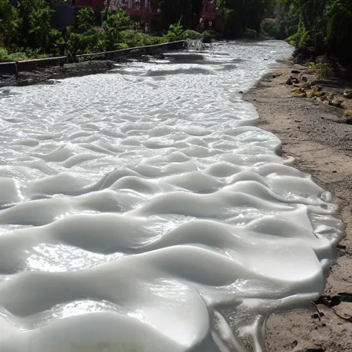 Image similar to river made of milk