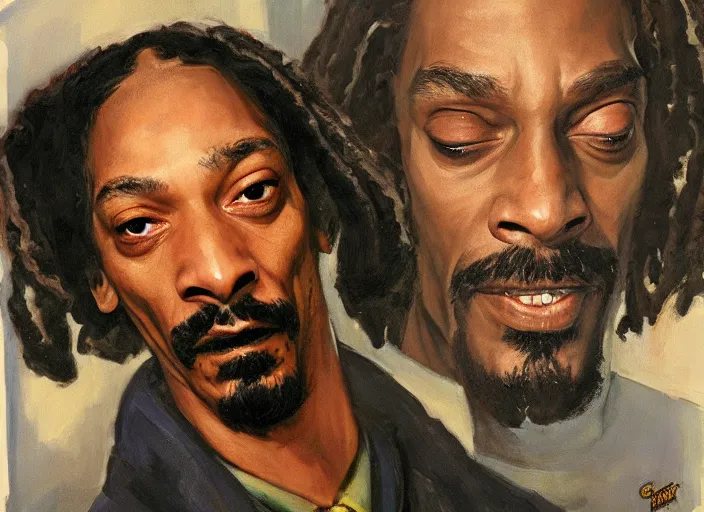 A Highly Detailed Beautiful Portrait Of Snoop Dogg As 