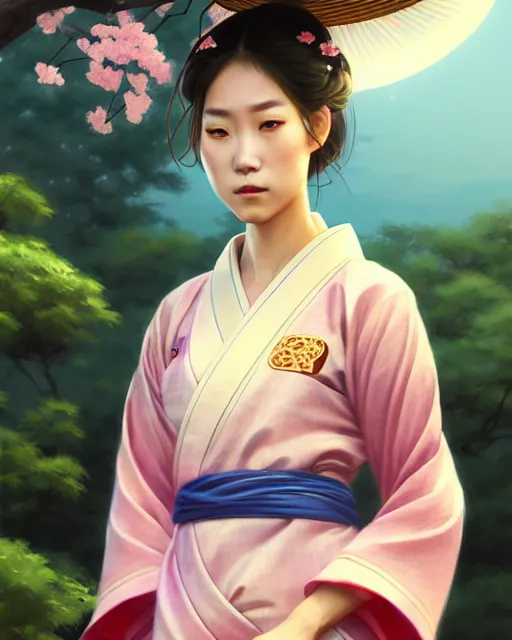 Prompt: a beautiful okinawa girl wear elegant yukata in festival | | summer night, realistic shaded, pleasant face, good looking, fine details, 4 k realistic, cryengine, realistic shaded lighting poster by greg rutkowski, magali villeneuve, artgerm, jeremy lipkin and michael garmash and rob rey