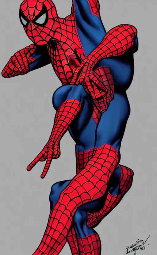 Image similar to redesigned spiderman suit, j.c. leyendecker, Valentina Remenar, ++++++ upscaled