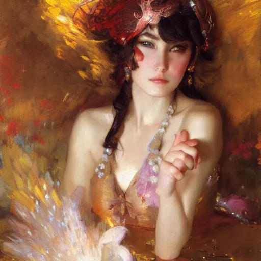 Image similar to portrait of anime princess, painting by gaston bussiere, craig mullins, j. c. leyendecker