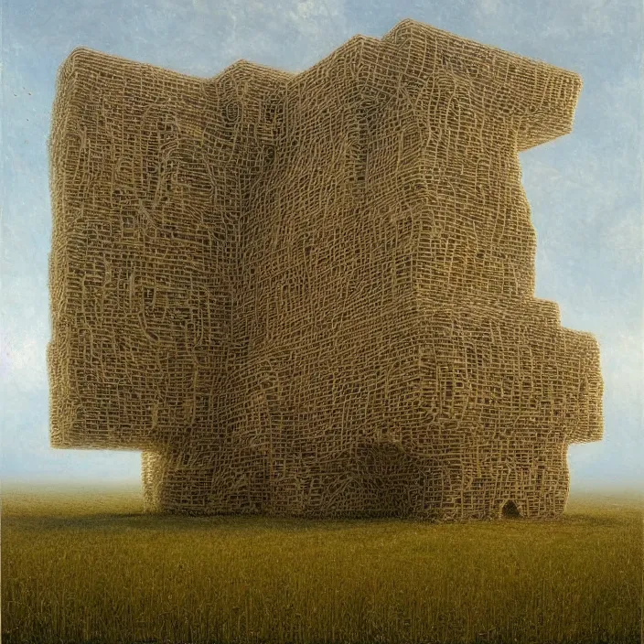 Image similar to a building in a landscape, by peter gric