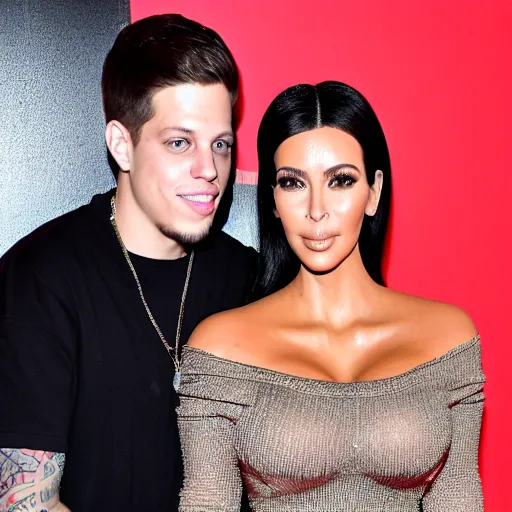 Image similar to kim kardashian and pete davidson