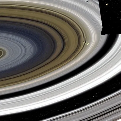 Image similar to earth crashing into Saturn. (Saturn doesn't really care.)