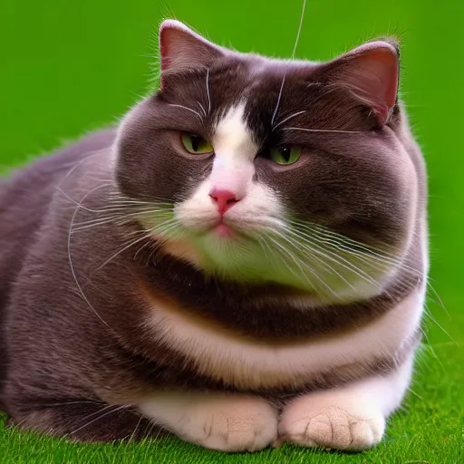 Prompt: very fat and beautiful cat, photograph