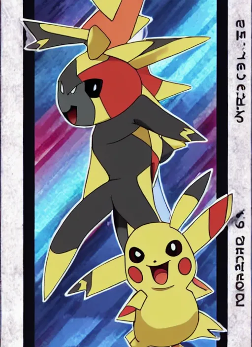 Image similar to a pokemon card from the 2 0 5 0 s