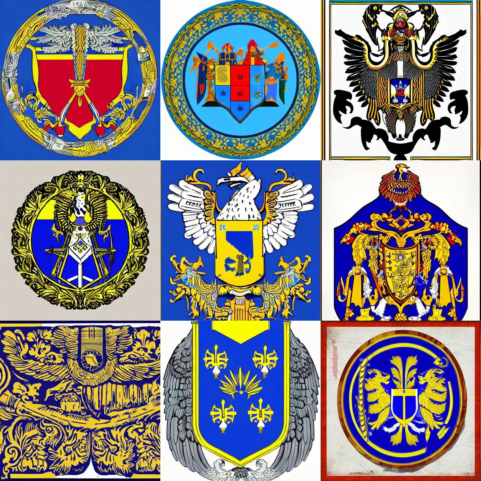 Prompt: ukrainian heraldry