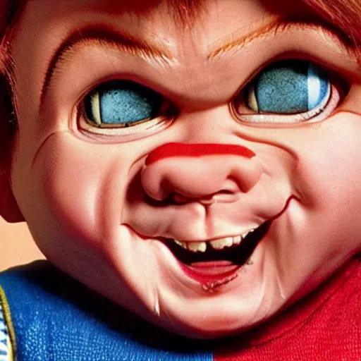 Prompt: hyperrealistic highly detailed Chucky doll from the movie Child's Play movie poster