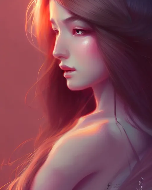 Image similar to soft pretty female with long hair, wearing gorgeous clothing, digital character illustration, artstation trending female illustration, intricate, sharp focus, hyper detailed, digital painting, matte, character art byngan pham, masterpiece