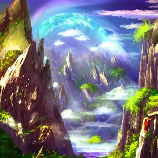Dream world  Fantasy landscape, Fantasy artwork, Anime scenery