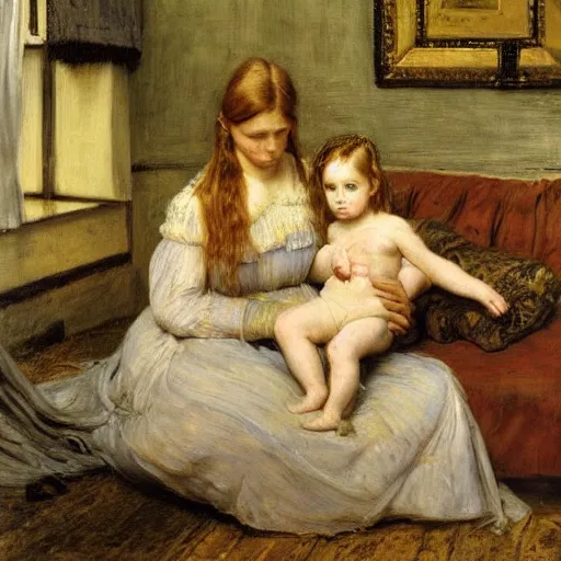 Prompt: by millais, painting of victorian mummies, 8 k, highly detailed,