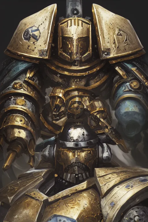 Image similar to armor portrait heros warhammer 4 0 k horus heresy fanart - the primarchs emperor by johannes helgeson animated with vfx concept artist & illustrator global illumination ray tracing hdr fanart arstation zbrush central hardmesh 8 k octane renderer comics stylized