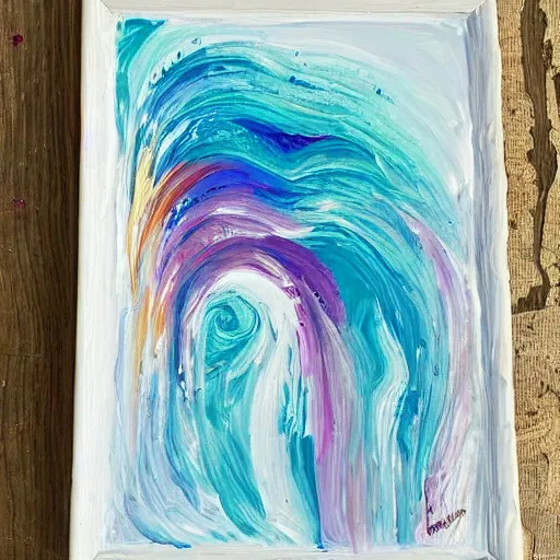 Image similar to 🌊🎨🖌️