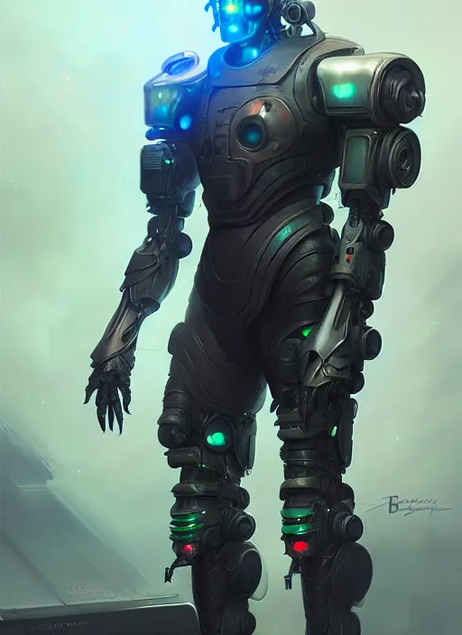 Prompt: cyberpunk dragon mech suit, diffuse lighting, fantasy, highly detailed, photorealistic, digital painting, artstation, illustration, concept art, smooth, sharp focus, in the style of tom bagshaw