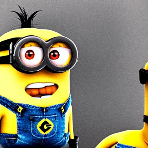 Image similar to fight club movie with minions