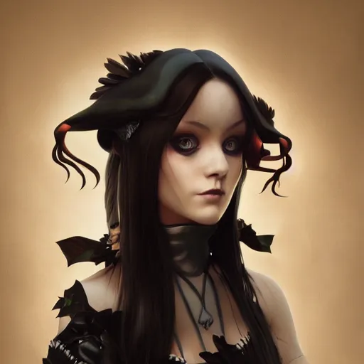 Image similar to jessie from pokemon as a goth girl, fantasy, intricate, elegant, highly detailed, digital painting, artstation, concept art, matte, sharp focus, illustration, art by aenaluck and roberto ferri and greg rutkowski, epic fantasy, digital painting