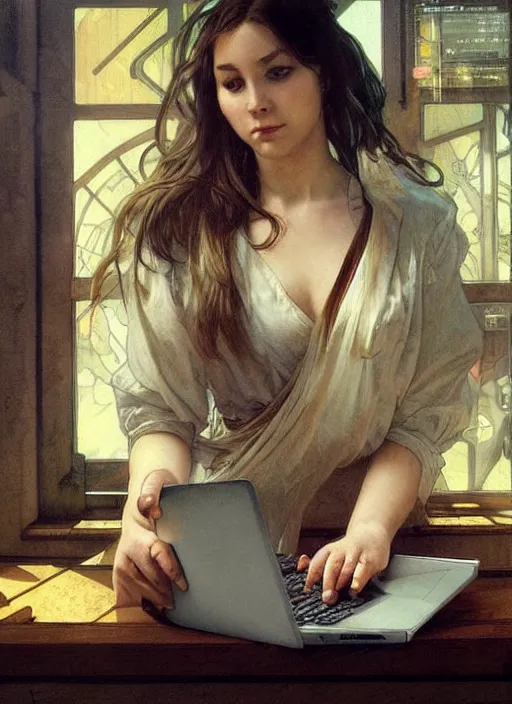 Prompt: a guinea pig learning how to use a computer, sharp focus, illustration, art by artgerm and greg rutkowski and alphonse mucha