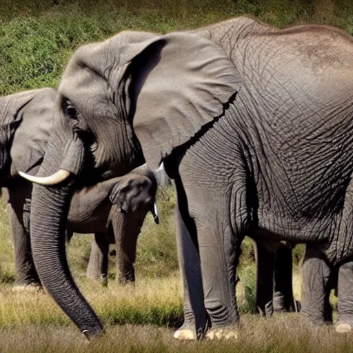 Prompt: screenshot go pro footage elephant