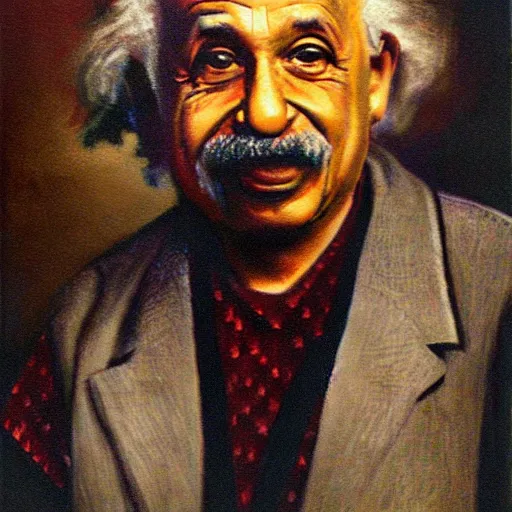 Prompt: imam einstein portrait