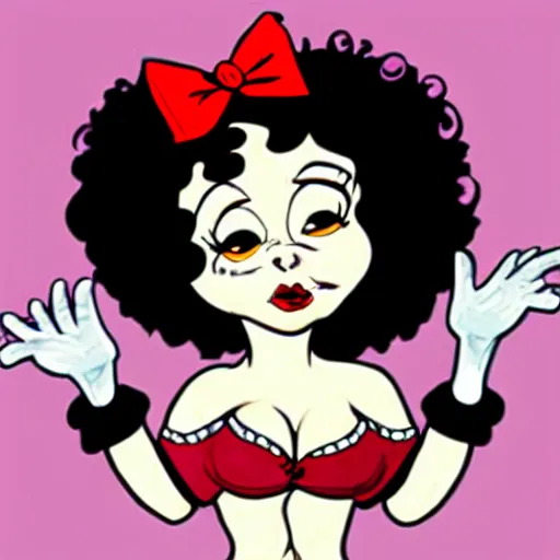 Image similar to dr. Frank n furter as Betty boop