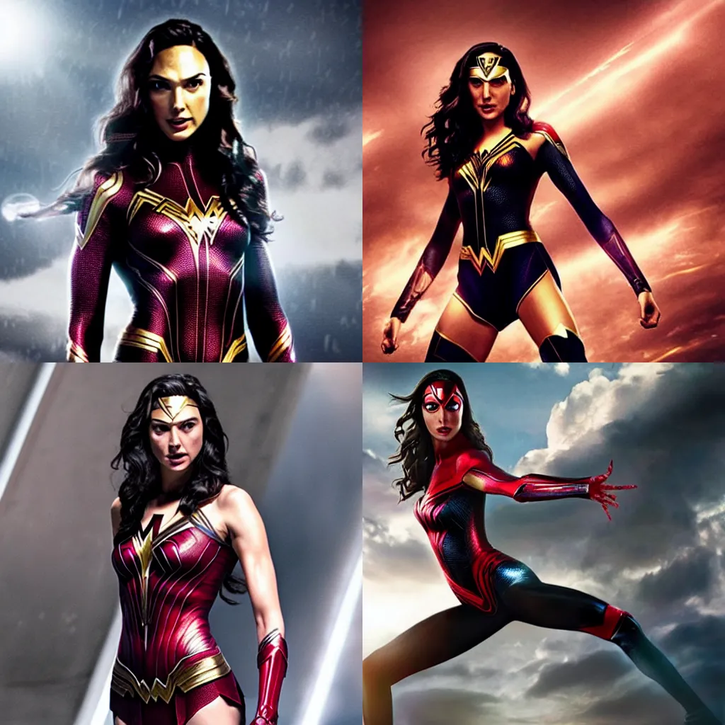 Prompt: gal gadot as spiderwoman