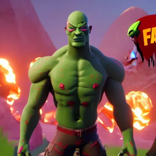 Image similar to drax in fortnite