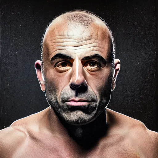 Image similar to Joe Rogan morphing into Howard Stern portrait, intricate, highly detailed, concept art, smooth, sharp focus, illustration, medium shot, mid-shot