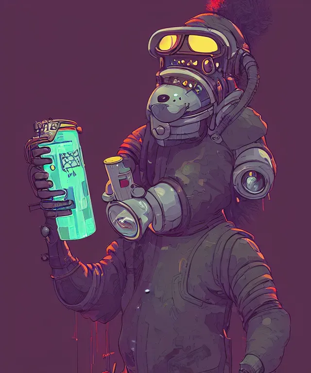 Prompt: a portrait of an anthropomorphic cyberpunk koala holding a boot of beer, cyberpunk!, fantasy, elegant, digital painting, artstation, concept art, matte, sharp focus, illustration, art by josan gonzalez