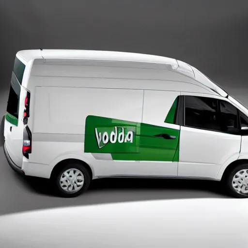 Prompt: A van designed and produced by Skoda, promotional photo