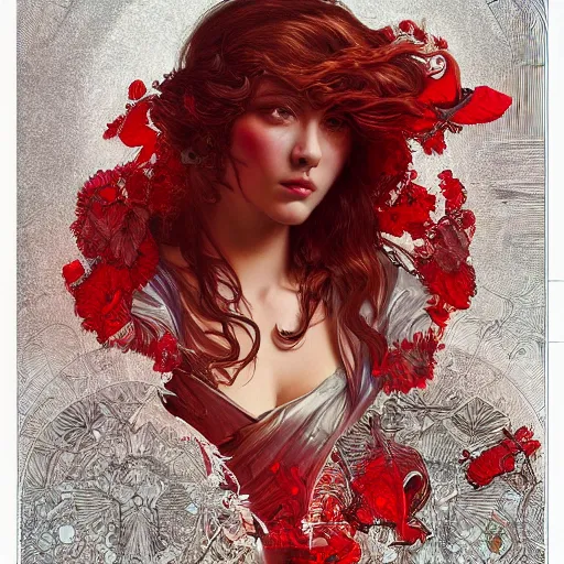 Image similar to a highly detailed digital image of an imagination creation machine, concept art, artstation, cgsociety, very detailed, intricate, detailed illustration, by artgerm and greg rutkowski and alphonse mucha, product lighting, sharp, smooth, masterpiece, red and black tones