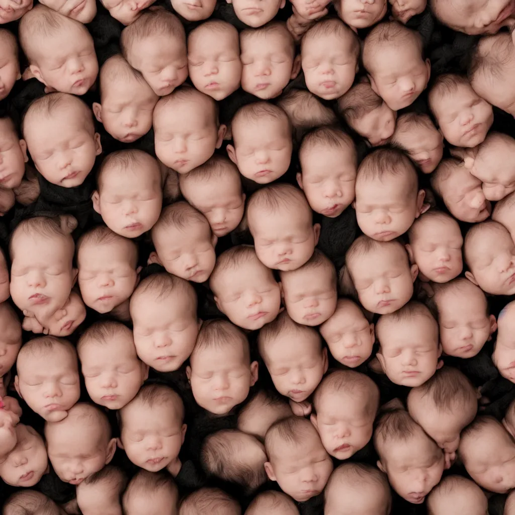 Image similar to tiny baby heads