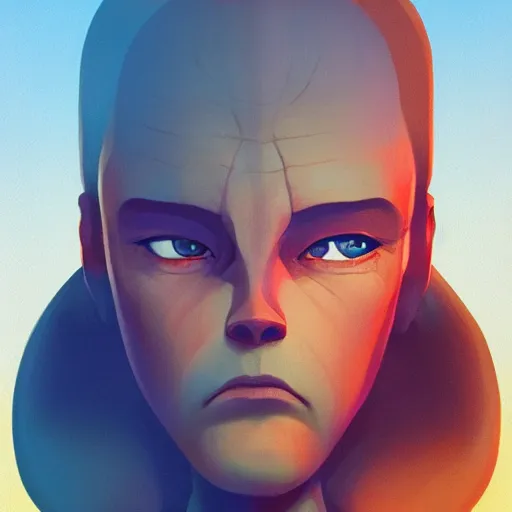 Image similar to face icon stylized minimalist close encounters of the third kind, loftis, cory behance hd by jesper ejsing, by rhads, makoto shinkai and lois van baarle, ilya kuvshinov, rossdraws global illumination